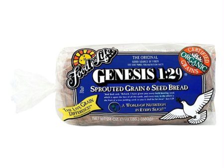 Food For Life Organic Genesis 1:29 Sprouted Whole Grain Bread, 24 Oz (Pack of 6) Fashion