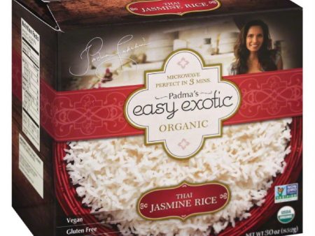 Padmas Easy Exotic Organic Thai Microwaveable Pouches Jasmine Rice, 30 Oz (Pack of 6) Hot on Sale