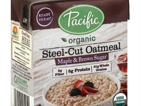 Pacific Maple & Brown Sugar Steel-Cut Oatmeal, 10 Oz (Pack of 12) Online now