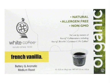 White Coffee Cups French Vanilla Medium Roast Coffee, 10 ea (Pack of 4) Sale