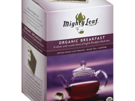 Mighty Leaf Artisan Whole Leaf Pouches Organic Breakfast Black Tea, 15 Bg (Pack of 6) Fashion