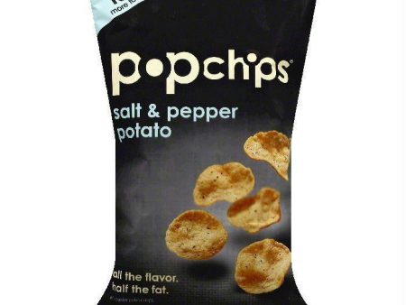 Popchips Salt & Pepper Potato Popped Chip Snack, 3.5 OZ (Pack of 12) Online Sale