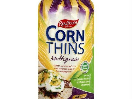 Real Foods Multigrain Corn Thins, 25 ea (Pack of 6) For Cheap