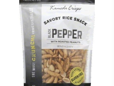 Kameda Crisps Black Pepper with Roasted Peanuts Savory Rice Snack, 5 OZ (Pack of 12) For Discount