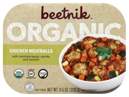 Beetnik Organic Chicken Meatballs, 11.5 Oz (Pack of 8) For Sale