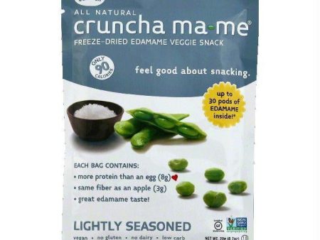 Cruncha MaMe Lightly Seasoned Freeze-Dried Edamame Veggie Snack, 0.7 OZ (Pack of 8) Hot on Sale