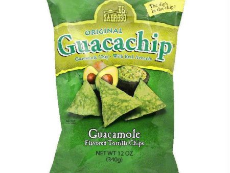 El Sabroso Guacachip Tortilla Chips, 12 OZ (Pack of 12) Online Hot Sale