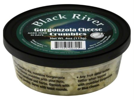 Black River Gorgonzola Cheese Crumbles, 4 Oz (Pack of 12) Online Hot Sale