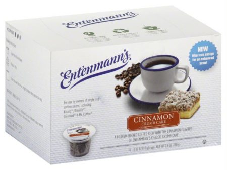 Entenmanns Cinnamon Crumb Cake Medium Roast Single Serve Cups Coffee, 10 Pc (Pack of 4) Hot on Sale