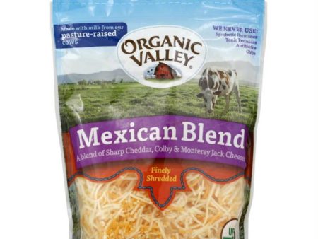 Organic Valley Mexican Blend Finely Shredded Cheese, 6 Oz (Pack of 12) Supply