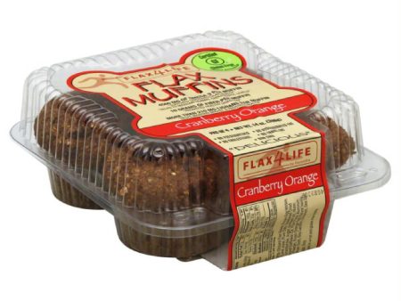 Flax4Life Cranberry Orange Flax Muffins, 14 Oz (Pack of 6) Supply