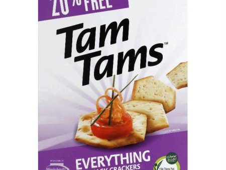 Manischewitz Everything Tam Tam Crackers, 9.6 OZ (Pack of 12) Sale