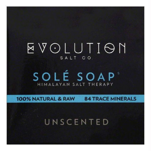 Evolution Salt Unscented Sole Soap, 4.5 OZ For Discount