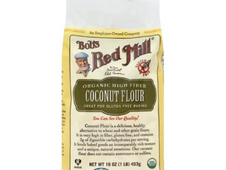 Bobs Red Mill High Fiber Coconut Flour, 16 Oz (Pack of 4) Hot on Sale