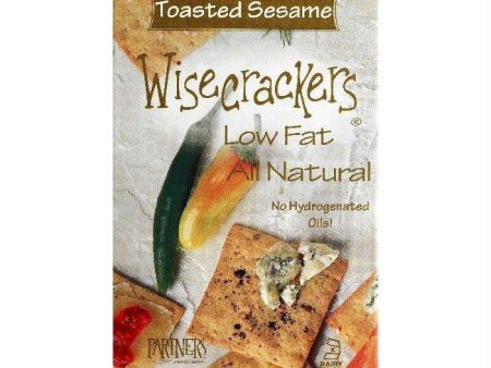 Partners Toasted Sesame Wisecrackers, 4 OZ (Pack of 6) For Sale