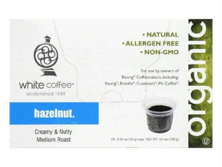 White Coffee Cups Hazelnut Medium Roast Coffee, 10 ea (Pack of 4) Supply