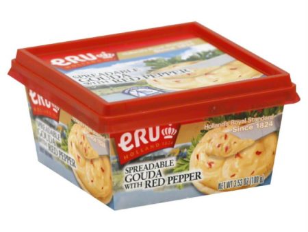 Eru Gouda Spreadable Cheese with Red Pepper, 3.5 Oz (Pack of 10) Cheap