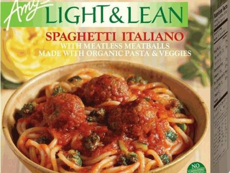 Amy s Light & Lean Spaghetti Italiano Bowl, 8 Oz (Pack of 12) Sale