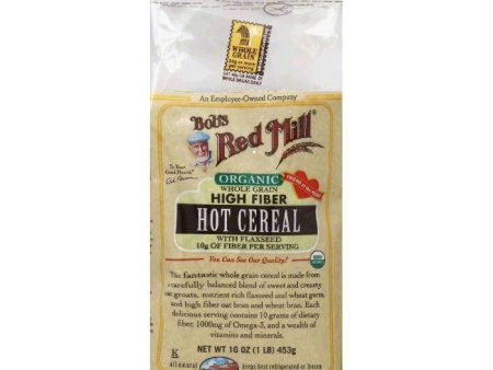 Bobs Red Mill Whole Grain High Fiber Organic Hot Cereal, 16 Oz (Pack of 4) Online Sale