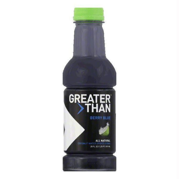 Greater Than Berry Blue Coconut Water Sports Drink, 16 FO (Pack of 12) Online now