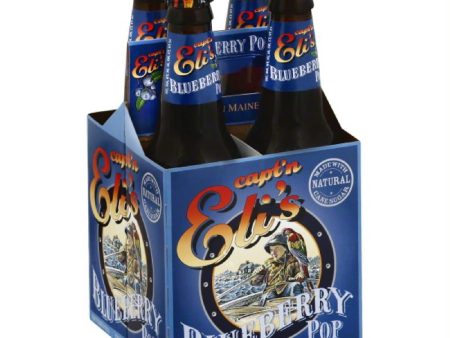 Captn Elis Caffeine Free Blueberry Pop Soda, 48 Fo (Pack of 6) Supply