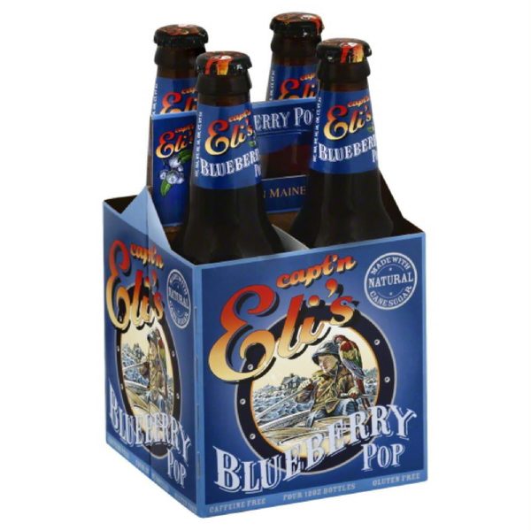 Captn Elis Caffeine Free Blueberry Pop Soda, 48 Fo (Pack of 6) Supply