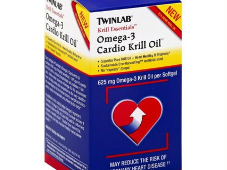 TwinLab 625 mg Omega-3 Cardio Krill Oil Softgels, 60 Sg Fashion