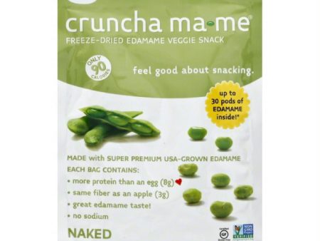 Cruncha MaMe Naked Freeze-Dried Edamame Veggie Snack, 0.7 Oz (Pack of 8) on Sale