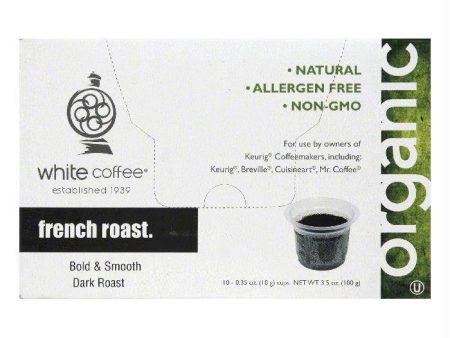 White Coffee Cups French Roast Dark Roast Coffee, 10 ea (Pack of 4) Online now