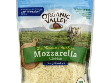 Organic Valley Mozzarella Finely Shredded Cheese, 6 Oz (Pack of 12) on Sale