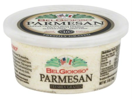 BelGioioso Parmesan Freshly Grated Cheese, 5 Oz (Pack of 12) For Sale