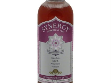 GTs Passionberry Bliss Kombucha, 16 Fo (Pack of 12) Hot on Sale