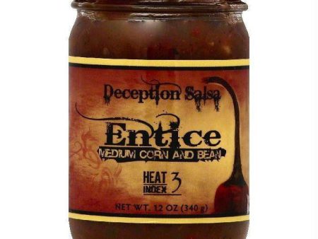 Deception Salsa Entice Medium Corn and Bean Salsa, 12 OZ (Pack of 6) Cheap