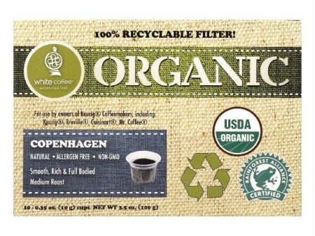 White Coffee Cups Copenhagen Medium Roast Coffee, 10 ea (Pack of 4) Sale