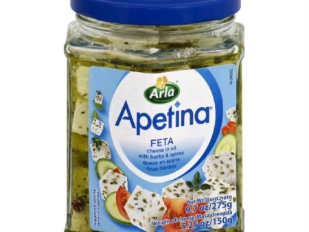 Apetina Feta with Herbs & Spices in Oil Cheese, 5.25 Oz (Pack of 6) Online Sale