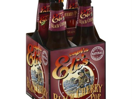 Captn Elis Caffeine Free Black Cherry Pop Soda, 48 Fo (Pack of 6) Hot on Sale