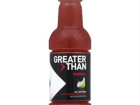 Greater Than Tropical Coconut Water, 20 OZ (Pack of 12) Online Hot Sale