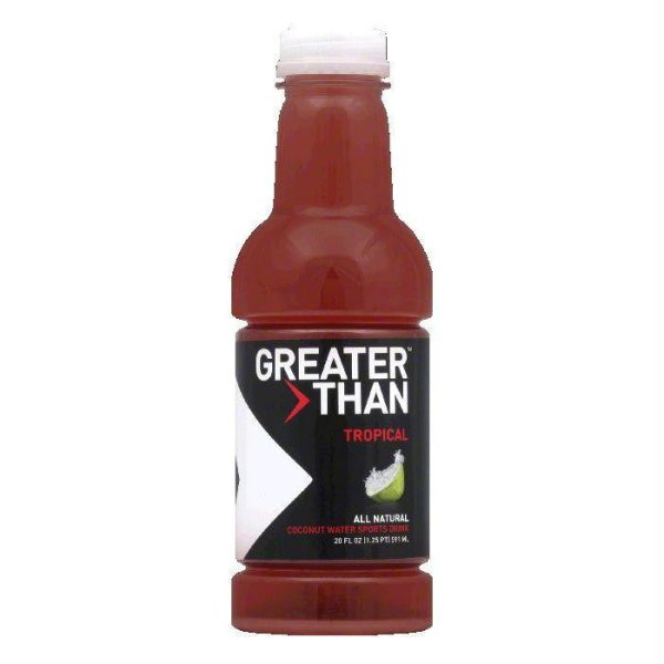 Greater Than Tropical Coconut Water, 20 OZ (Pack of 12) Online Hot Sale