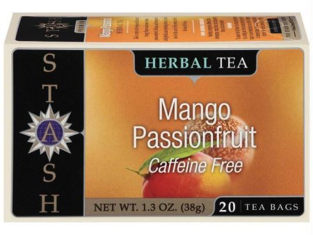 Stash Mango Passionfruit Caffeine Free Herbal Tea Bags 20 Ct  (Pack of 6) For Discount