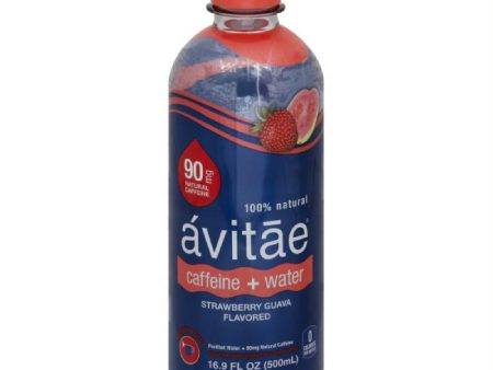 Avitae Strawberry Guava Flavored Caffeine + Water, 16.9 Fo (Pack of 12) Sale