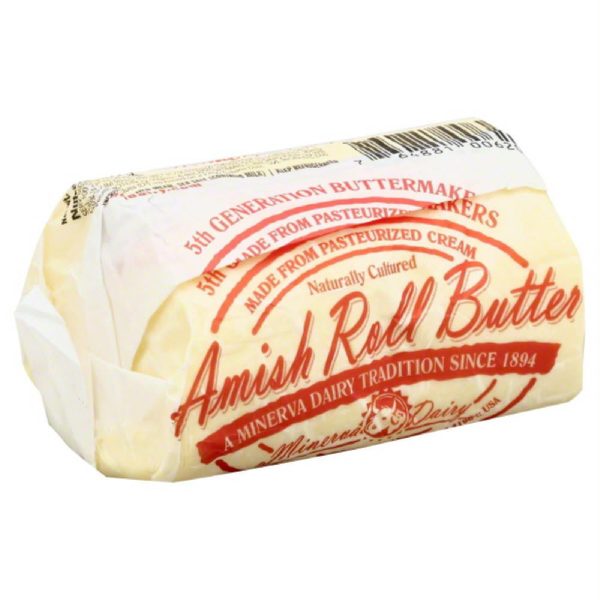 Minerva Dairy Amish Roll Butter, 2 Lb (Pack of 6) Hot on Sale