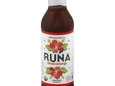 Runa Hibiscus Berry Clean Energy Drink, 14 Fo (Pack of 12) Sale