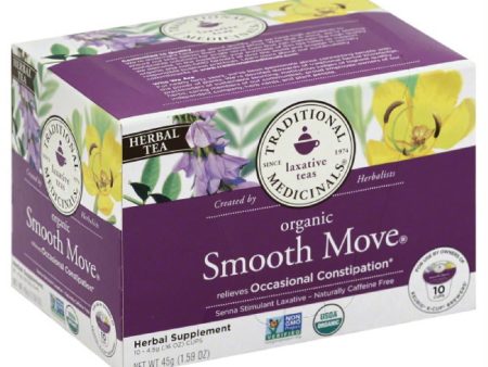 Traditional Medicinals Organic Naturally Caffeine Free Smooth Move Herbal Tea K-Cups, 10 Pc (Pack of 6) Fashion