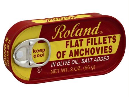 Roland Flat Fillets Anchovies, 2 Oz (Pack of 25) Online