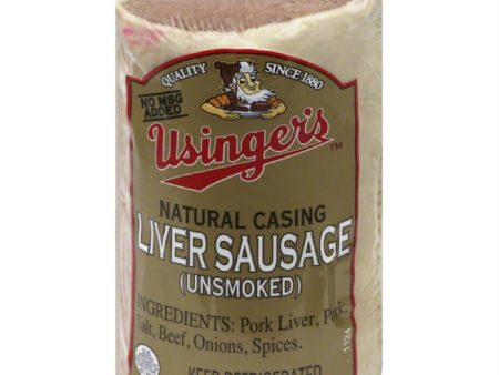 Usingers Unsmoked Natural Casing Liver Sausage, 7 Lb For Discount