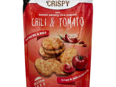 Rice Goes Crispy Mini Chili & Tomato Baked Savory Rice Snacks, 2 Oz (Pack of 6) Hot on Sale