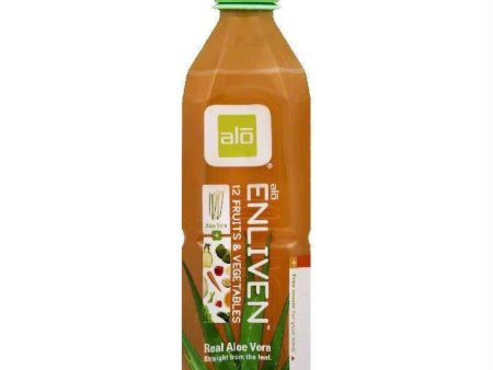 Alo Enliven Real Aloe Vera, 16.9 OZ (Pack of 12) For Sale