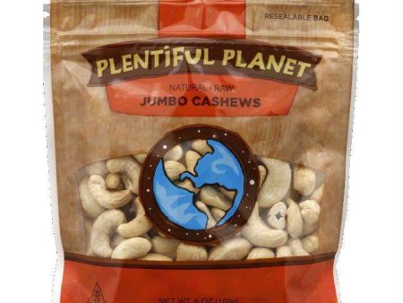 Plentiful Planet Nut Cashew 240 Raw Bag, 6 OZ (Pack of 6) For Discount