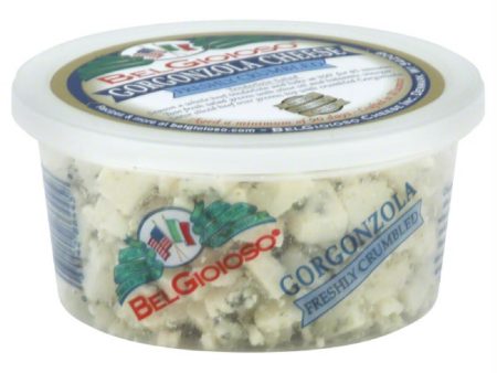 BelGioioso Gorgonzola Freshly Crumbled Cheese, 5 Oz (Pack of 12) Online now