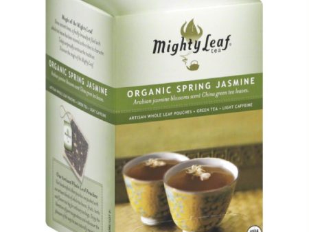 Mighty Leaf Whole Leaf Pouches Spring Jasmine Organic Green Tea, 15 Bg (Pack of 6) Online